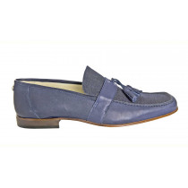 Suede Loafer, Navy
